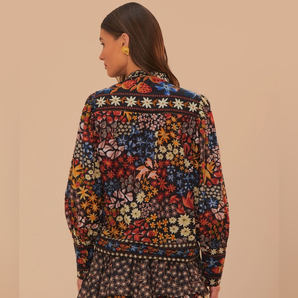 FARM RIO Jujus Garden Floral Blouse - Picture 2 of 11